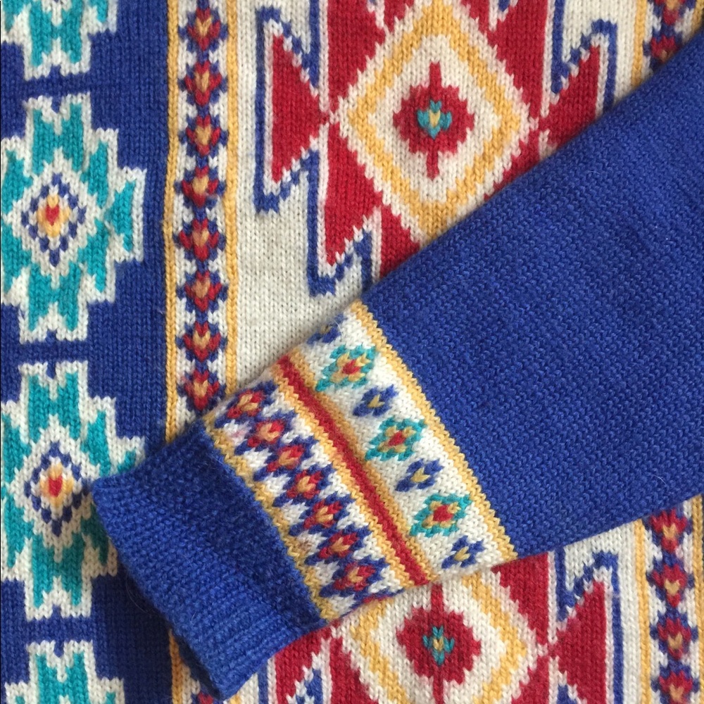 Vintage 1980s southwest art sweater